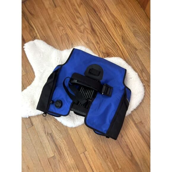 Cousteau Aqua Lung Scuba Diving Vest Blue & Black Size S - Picture 7 of 11